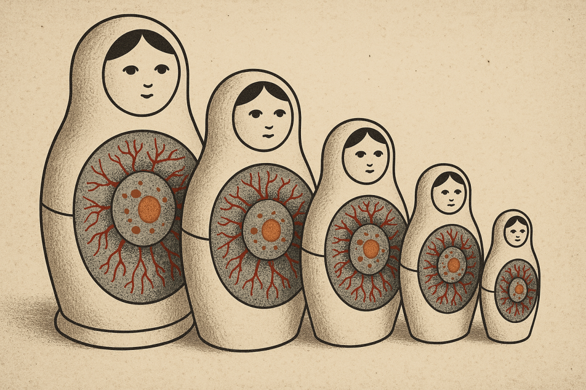 Senescence of Space — Identity, Environment, and the Cellular Architecture of Being